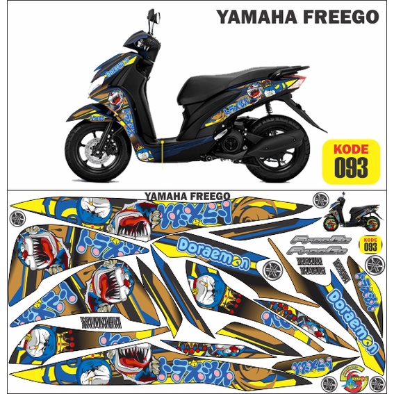 STRIPING FREEGO/ FREEGO/ STOCK YAMAHA FREEGO/ STIKER FREEGO / STICKER FREEGO