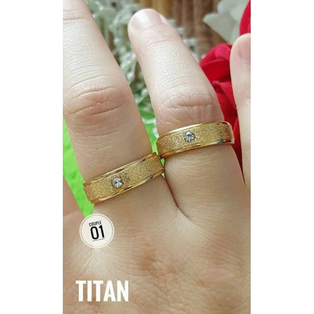 Cincin couple titanium murah