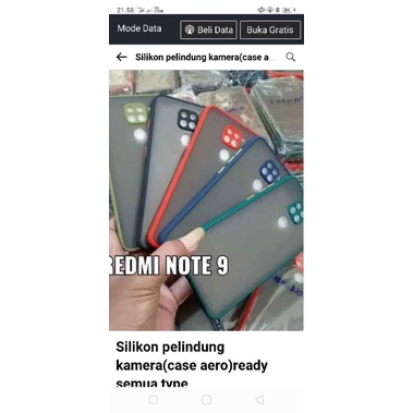 silikon Aero hp Redmi not9