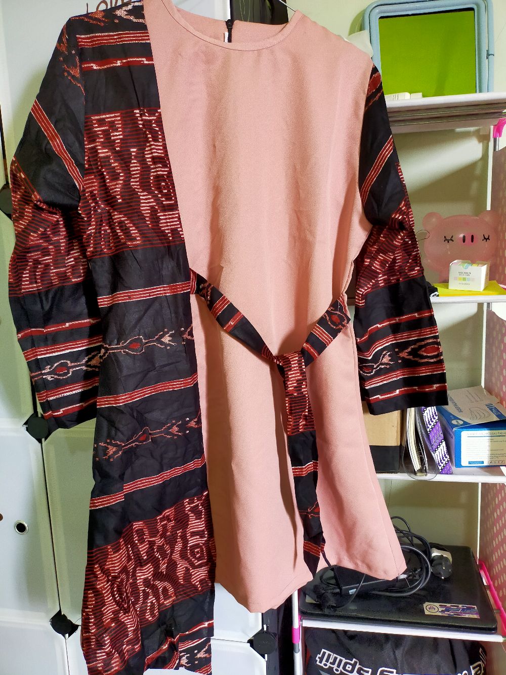 Tey-17 Batik Wanita Asj Sa Hrb026 Kenongo Kemeja Tosca Pendek