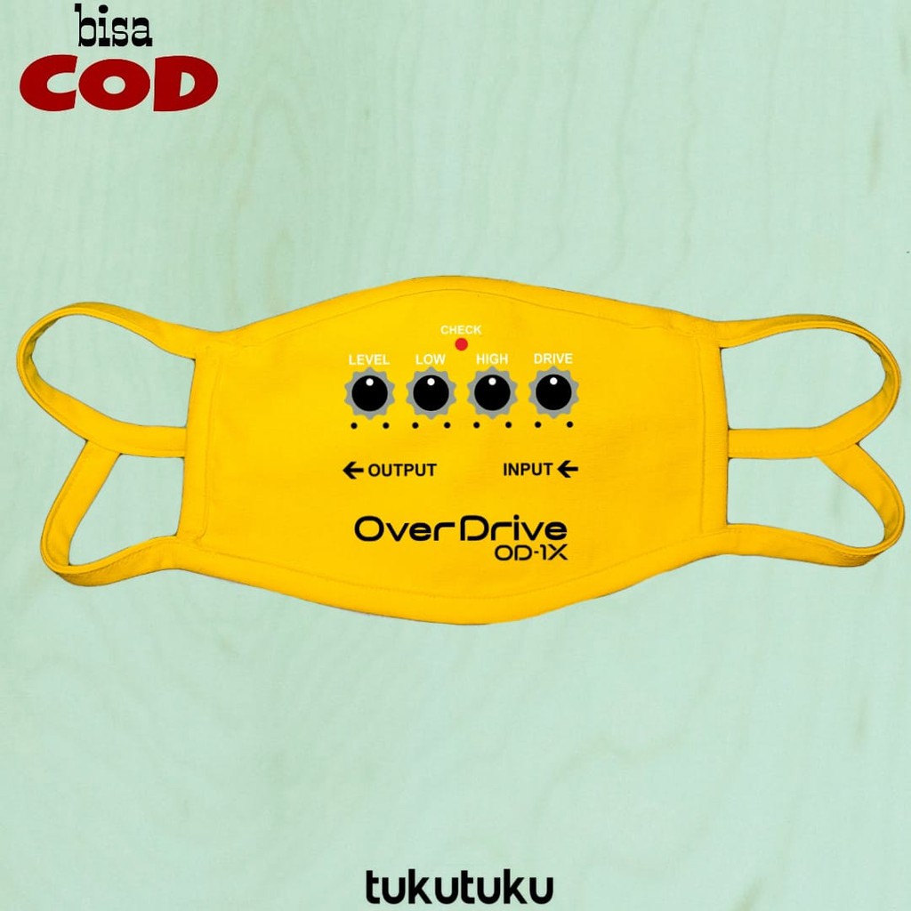 Masker Logo Effect Gitar Boss Overdrive