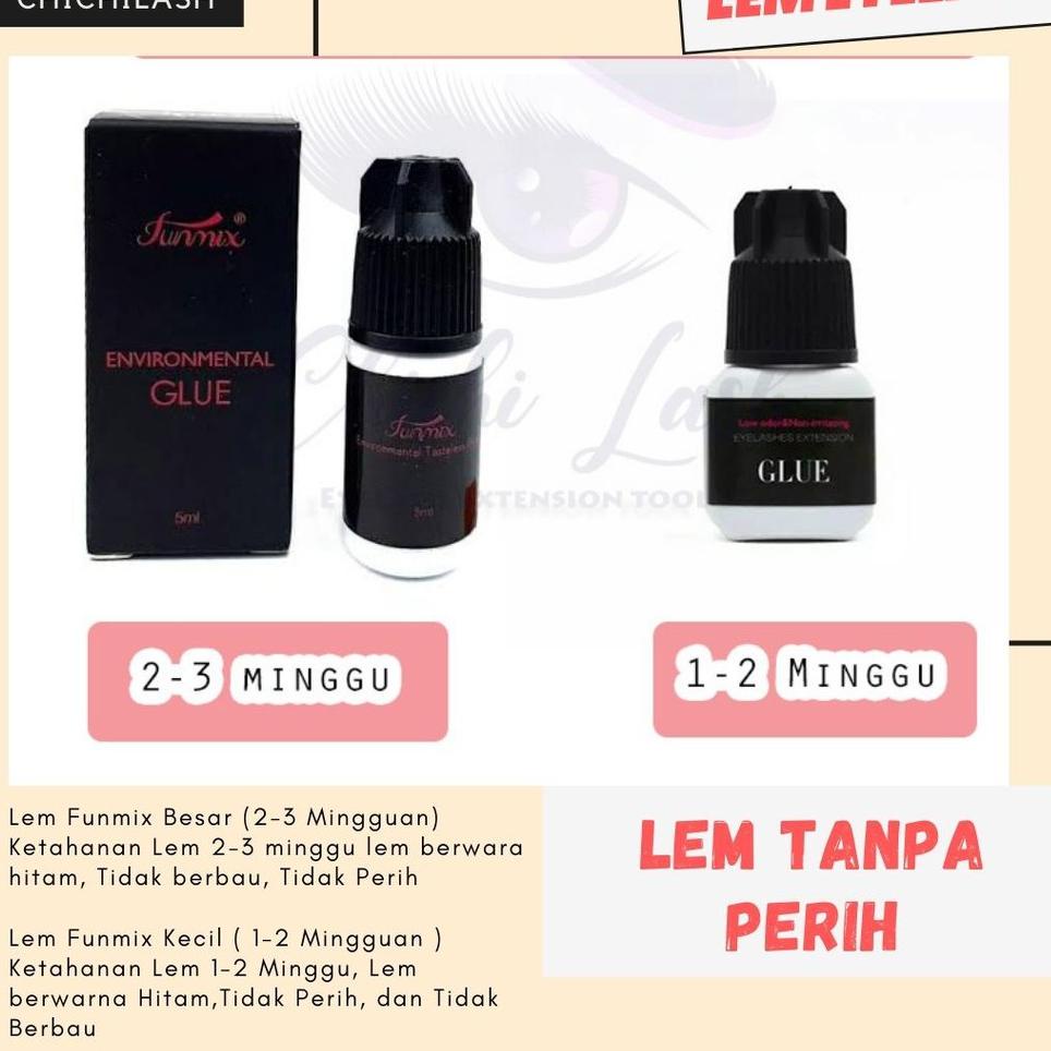 ◄ Lem Funmix /Lem Eyelash Tidak Perih / Lem Eyelash Extension Tidak Perih 1- 3 Minggu / Eyelash Glue