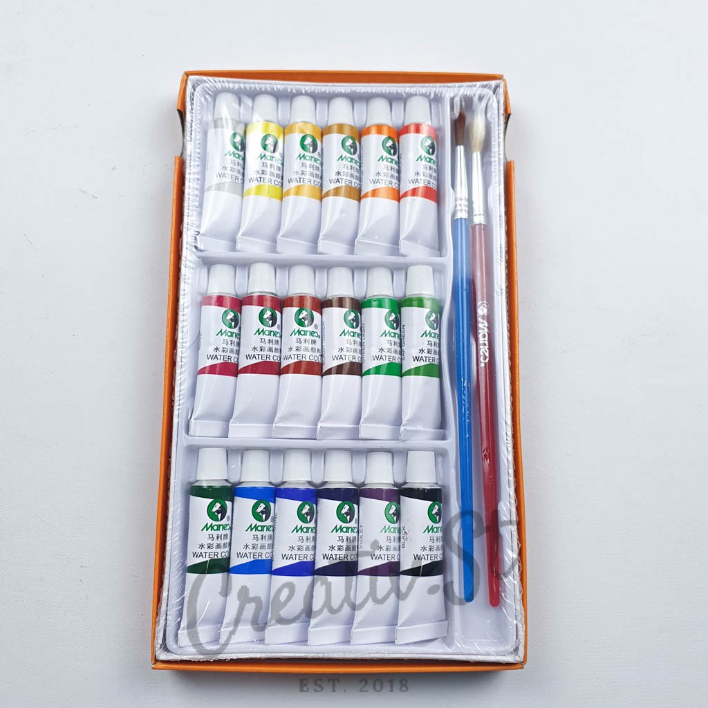 

MARIES Cat Air Water Color Set 18 - 5 Ml + Kuas Watercolor Cat Air
