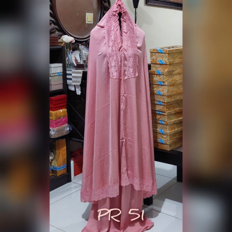 Mukena Silky Polos POETI Reguler  Aneka Warna
