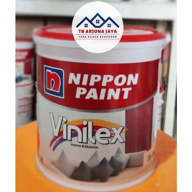 Cat Tembok Nippon Paint VINILEX 5 KG Cap Kembang INTERIOR &amp; EXTERIOR | Ready Cat TINTING / OPLOS VINILEX dengan MESIN Warna Request