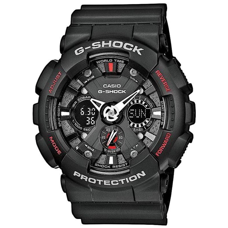 Casio G-Shock GA-120-1ADR Analog Digital Dial Black Resin Band Fullset