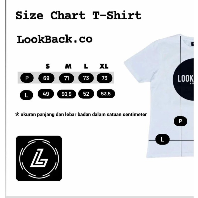 LOOK BACK T-SHIRT ORIGINAL JUST RIDE NAVY 103 GREY 104