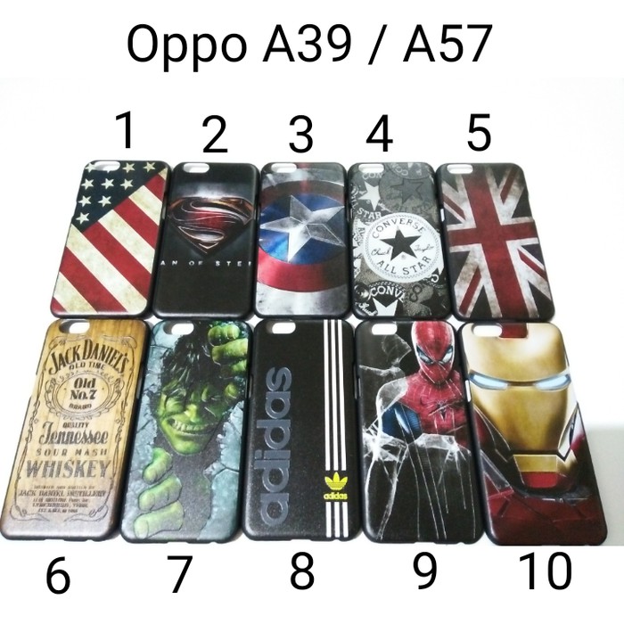 Case cover Karakter Hardcase Karakter For Oppo A39 back Hard case / kondom hp oppo a39 original