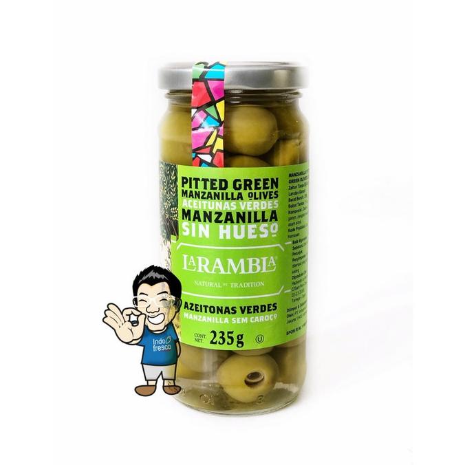 

[COD] La Rambla Zaitun Olive Non Biji- Pitted Olives in Brine 235g [COD]