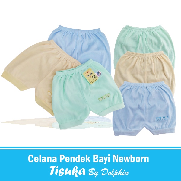 Celana Pendek Bayi Dolphin Polos Random Warna M,L,XL