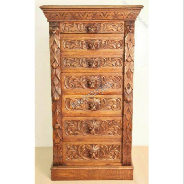 nakas laci JATI antik ukiran