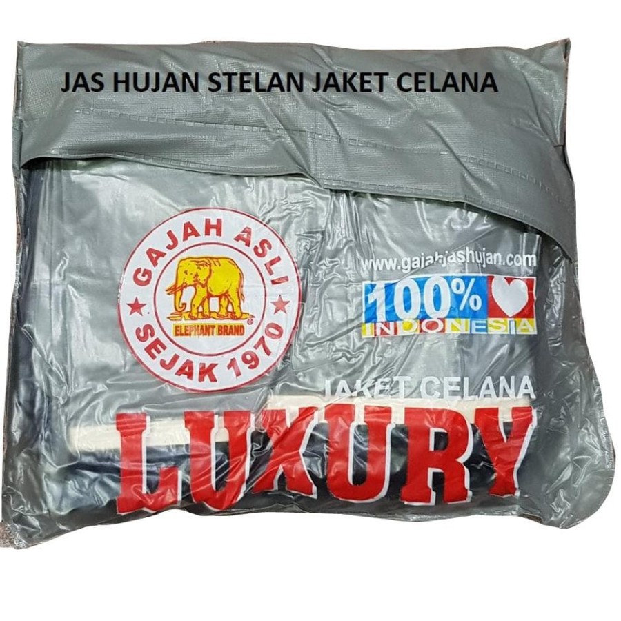 Jas Hujan Luxury Setelan Dewasa Merk Gajah