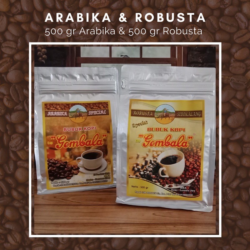 

Bubuk Kopi | Arabika 500gr & Robusta 500gr