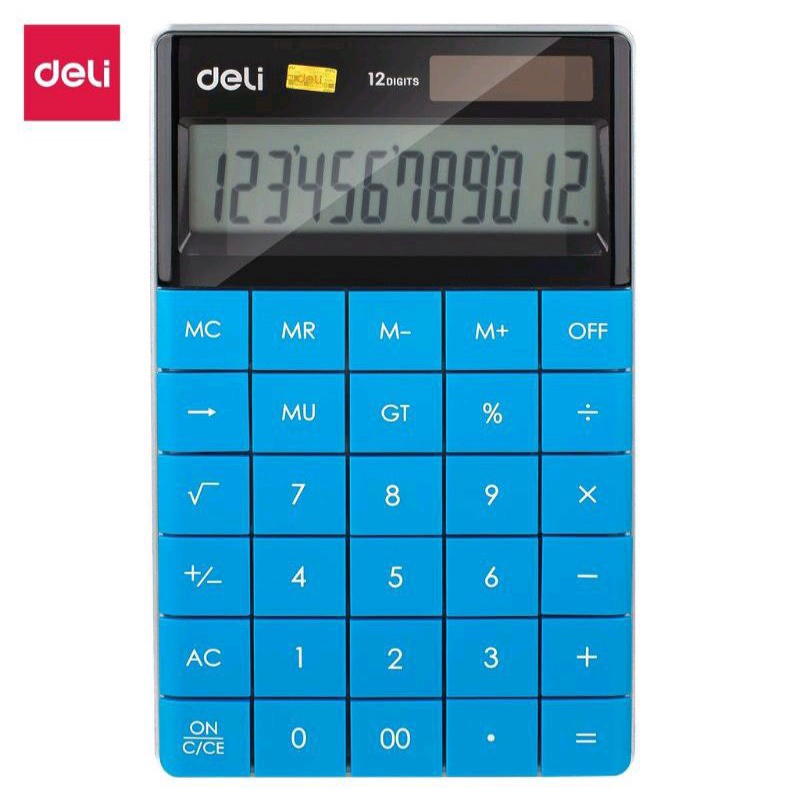 

Calkulator Deli E1589 Calculator/Kalkulator Blue (Desktop Kalkulator Fancy keren)