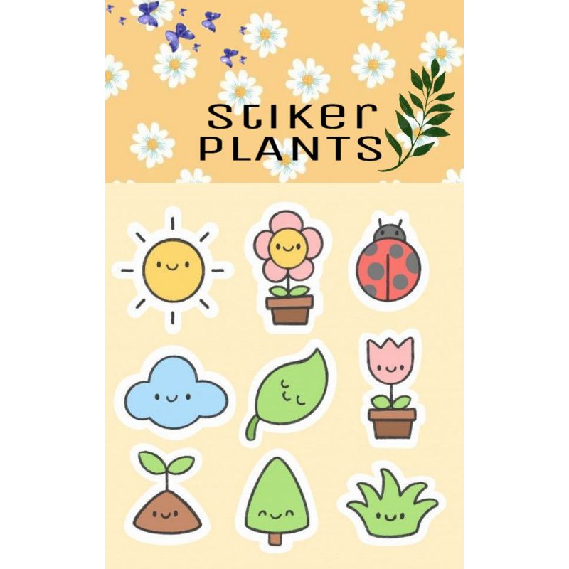 

[MURAH]STIKER CUTTING PLANTS/ISI 30 biji