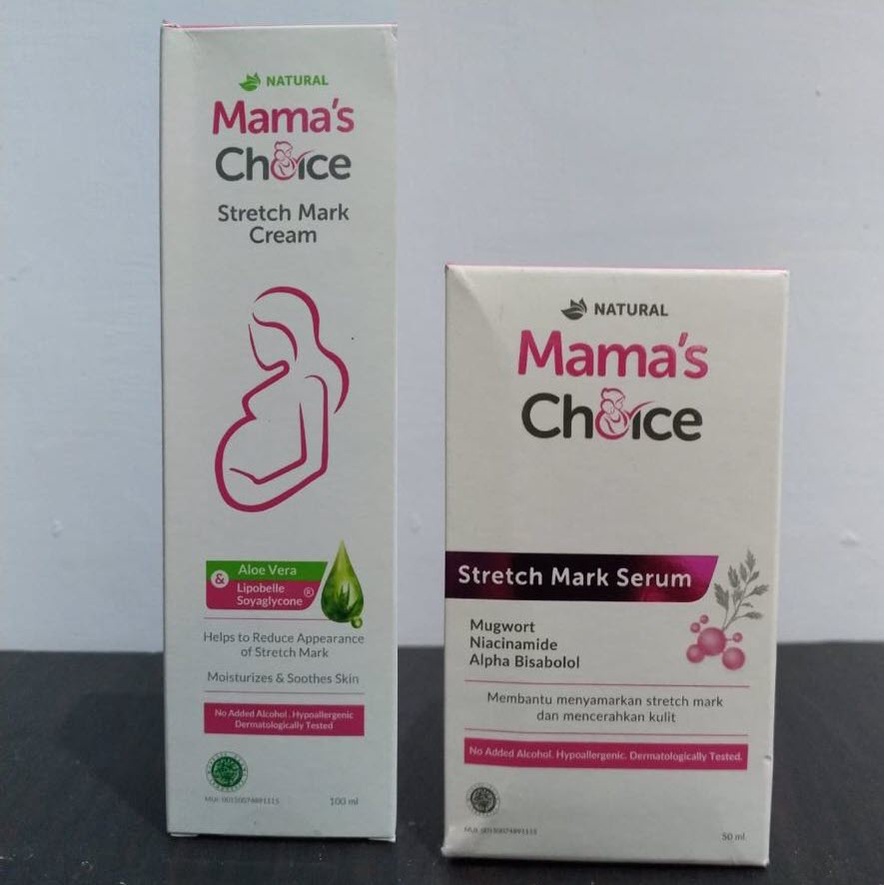 Stretch Mark Treatment Series Mama's Choice (Stretch Mark Cream + Serum)