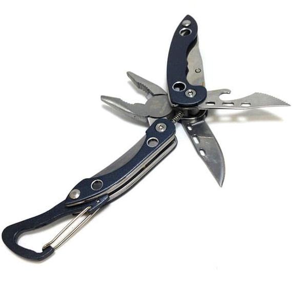 Traveler MT821 Tang Mini Multitool Lipat Multifungsi 4 in 1 - Navy Star Seller Temurah