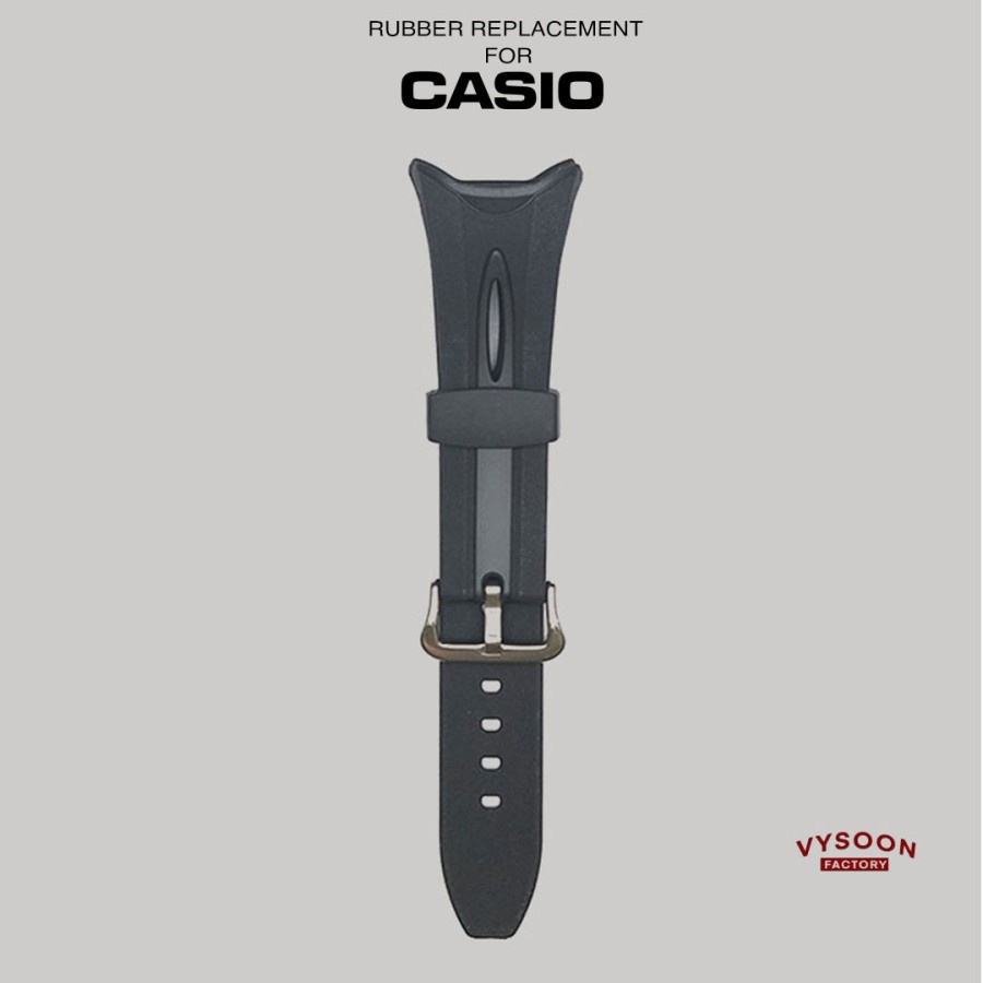 Strap Tali Rubber Casio Original Pengganti PAS-201 PAS201 PAS 201