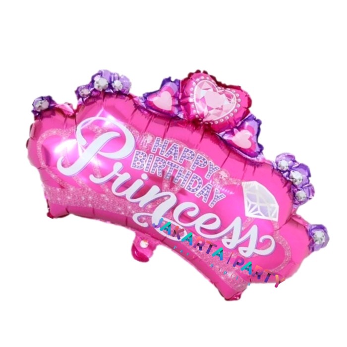 Balon Foil Crown Princess JUMBO / Balon Karakter Mahkota / Balon Crown