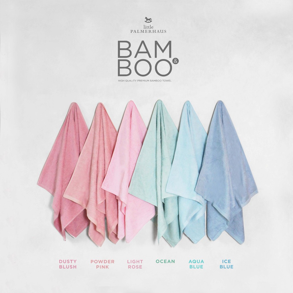 Handuk Bayi Anak Little Palmerhaus bamboo - BAM &amp; BOO Premium Baby Towel