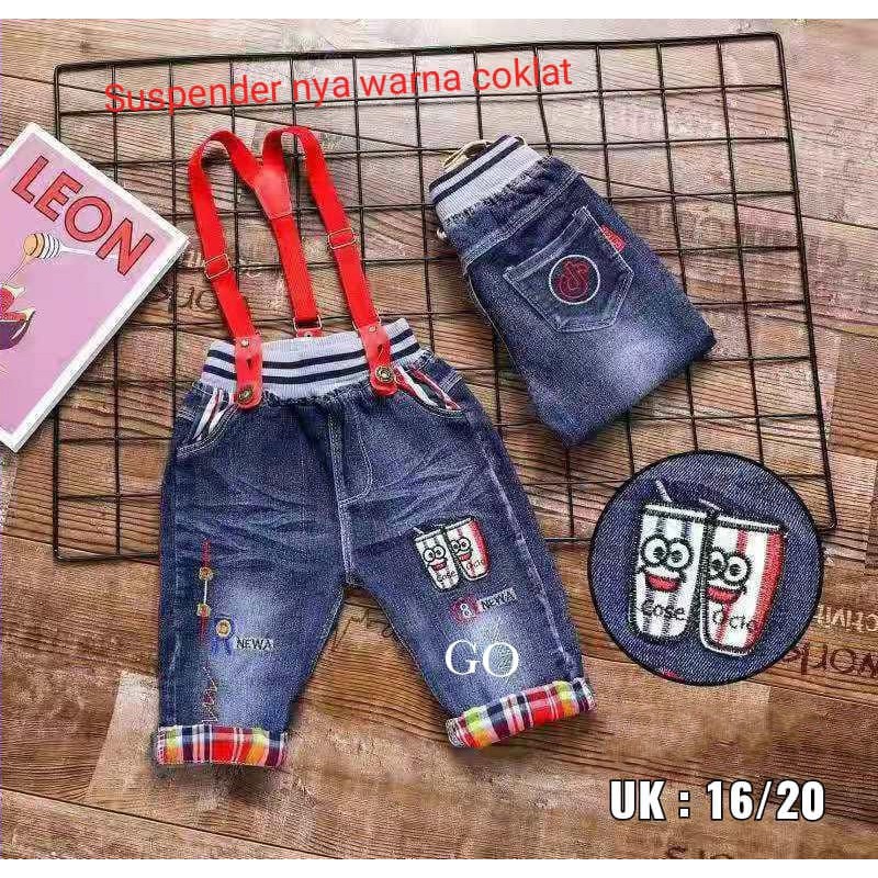 gos COSE OCTO JUMSUIT JEANS ANAK Pakaian Bawahan Pendek Anak Laki Laki Terbaru
