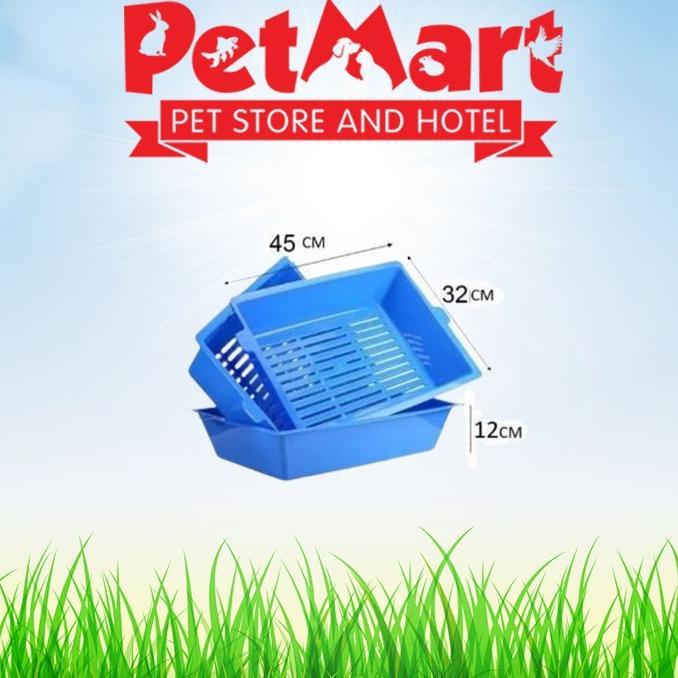 3 tray Self Sifting sift away / cat litter box/Bak pasir Kucing Jumbo