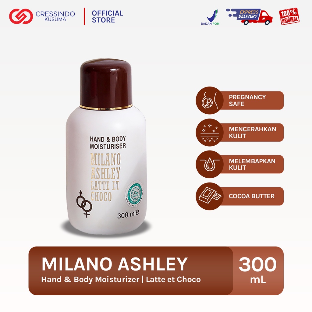 MILANO ASHLEY Latte Et Choco Hand &amp; Body Lotion Moisturiser