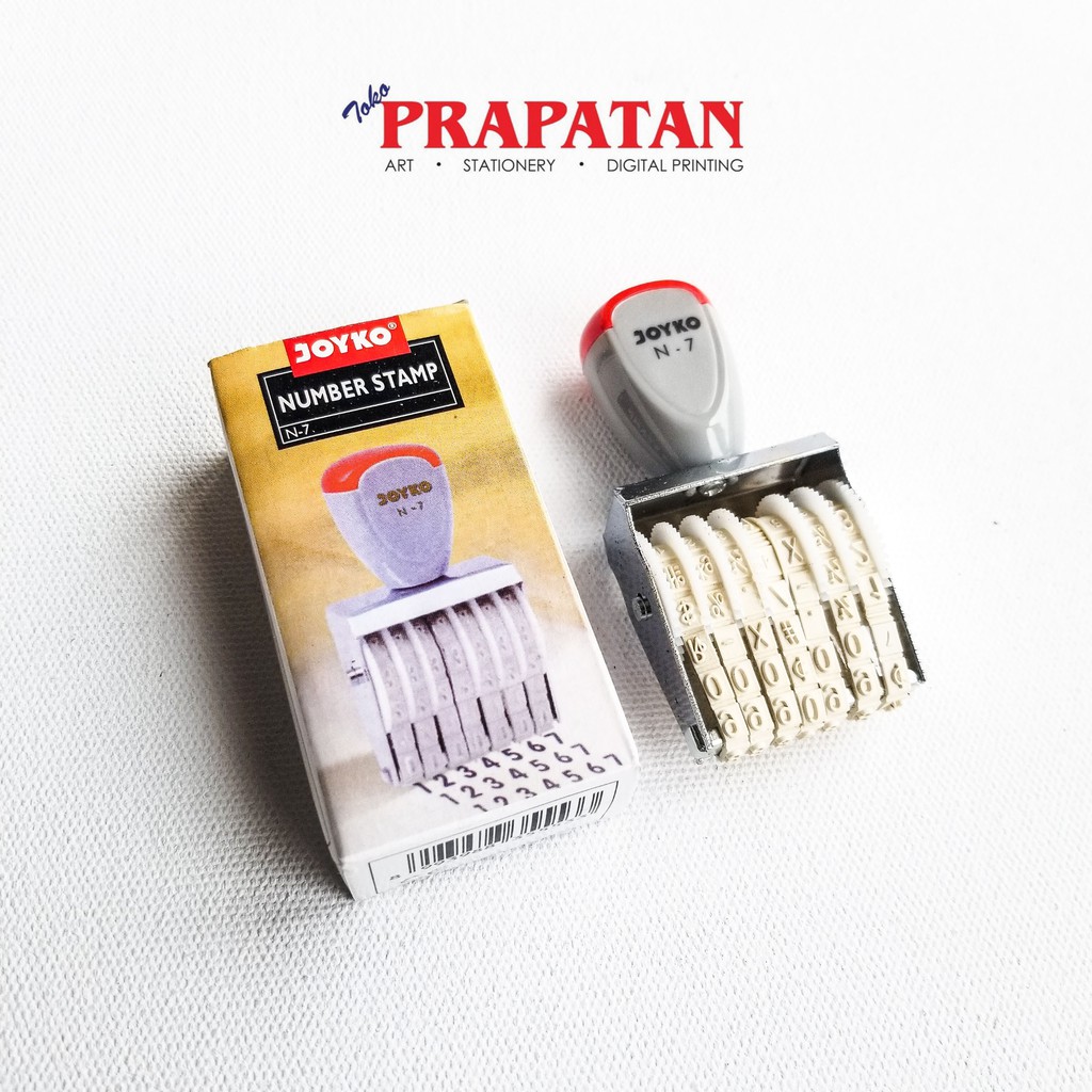 

Number Stamp / Stempel Nomor Joyko N-7