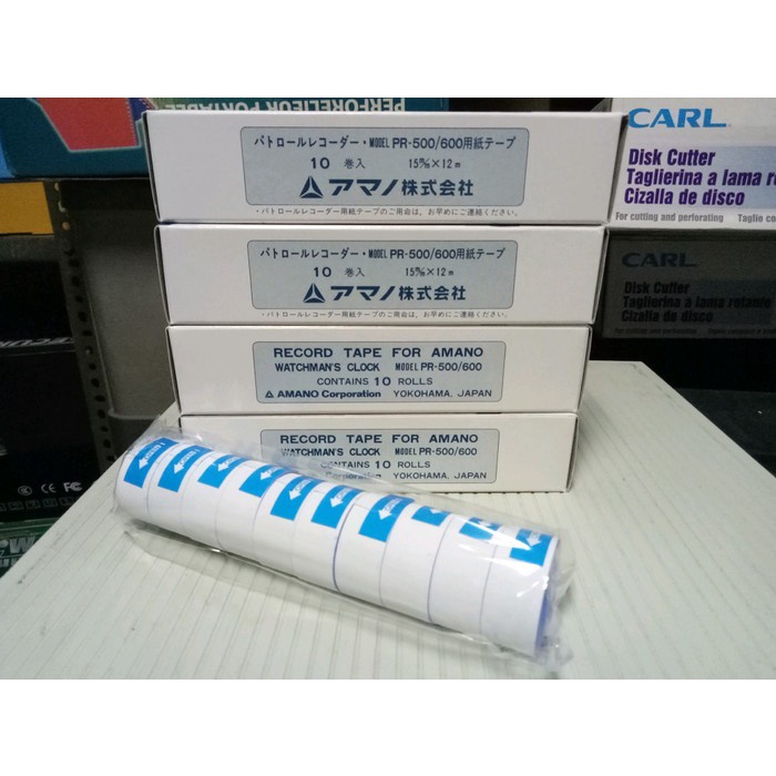 Paper Roll Grade 1 Amano PR-500/600 ( PAK ISI 10 PCS )