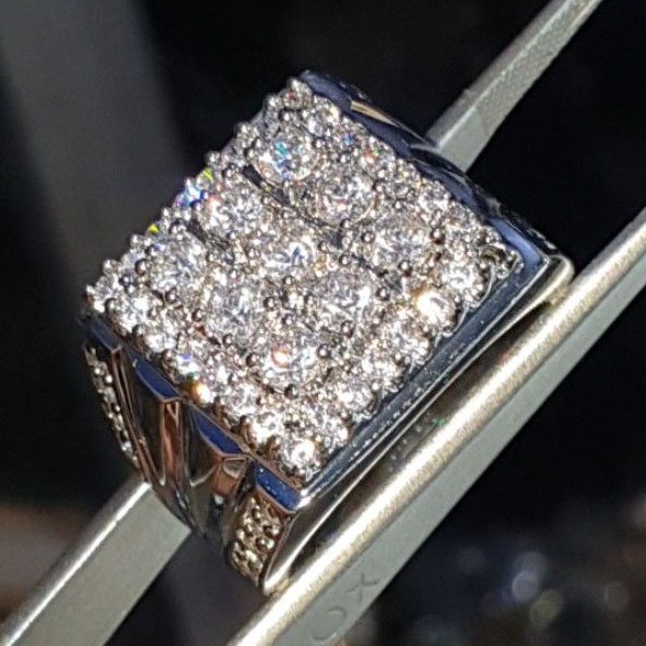 Batu permata berlian putih 34mata kw