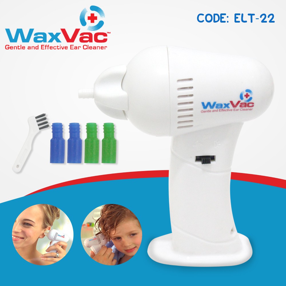 Wax Vac - Ear Vacuum - Waxvac Pembersih Telinga - WVC Gentle and Effective Ear Cleaner (ELT-22)