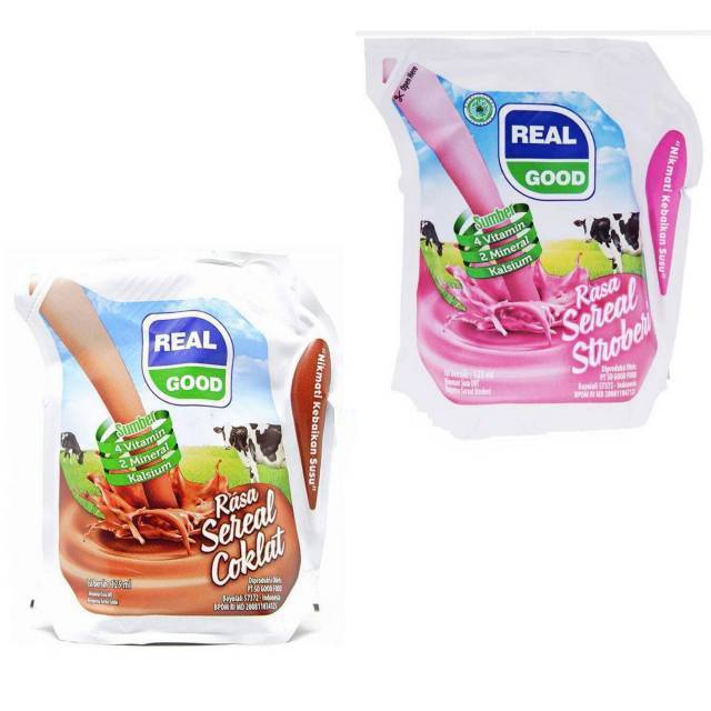 

Real Good Sereal Pouch 125ml Coklat Strawbery