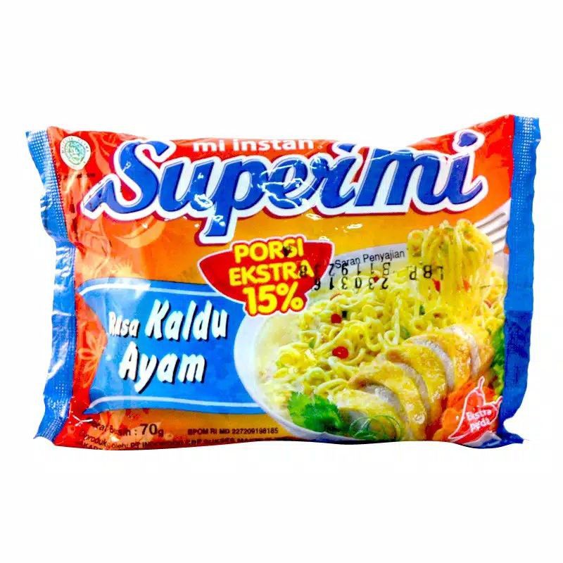 7 Bungkus - MIE INSTANT SUPERMIE SUPERMI 60GR KALDU AYAM Depot Kuliner