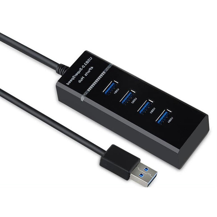 USB 3.0 HUB 4 Port High Speed Adapter 5Gbps With Led 30cm Kabel - high speed USB HUB 4 port