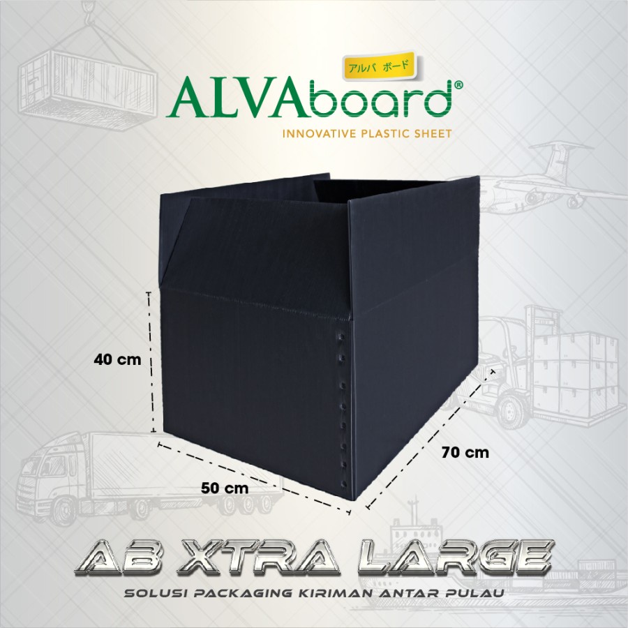 

ALVAboard Kardus XL (Heavy Duty), Box Besar, Ukuran 70 x 50 x 40 Cm