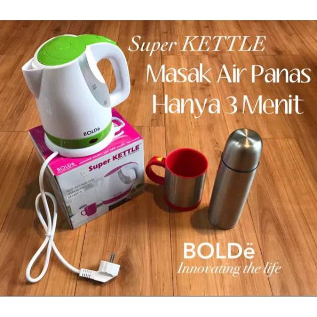 Super Kettle Original Bolde / Pemanas Air / Teko Listrik