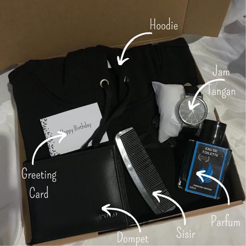 (HOODIE) GIFT BOX FOR MEN / KADO COWOK / KADO HOODIE COWOK / KAO PACAR / HAMPERS / GRADUATION
