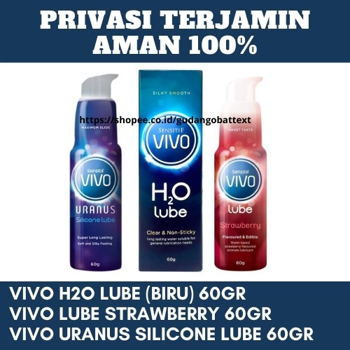 Vivo Lubricant H2O Lube, Vivo Strawberry Lube, Vivo Uranus