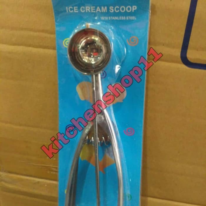 scop es cream 5cm / cetakan es krim 4cm / sendok ice cream / ice cream scoop stainless ukuran 4cm 5cm