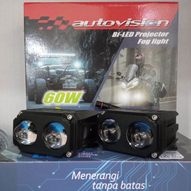 BI-LED Projector Fog Light AUTOVISION 2 warna 60W