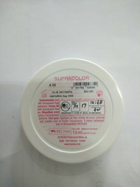 Foundation kryolan asli 100% 15ml
