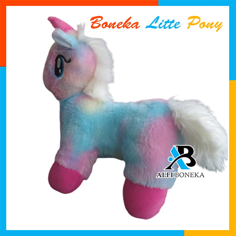 Boneka Litte Poni Raimbow - Boneka Kuda Poni warna warni 25cm