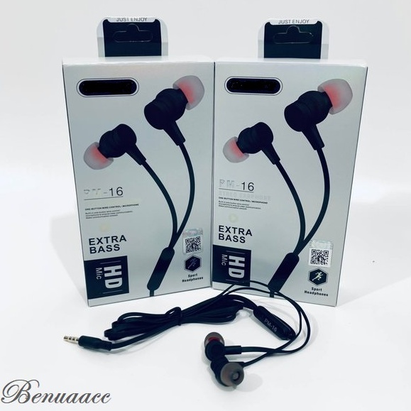 (ba) HF/HEADSET PM-16 EXTRA BASS HD MIC