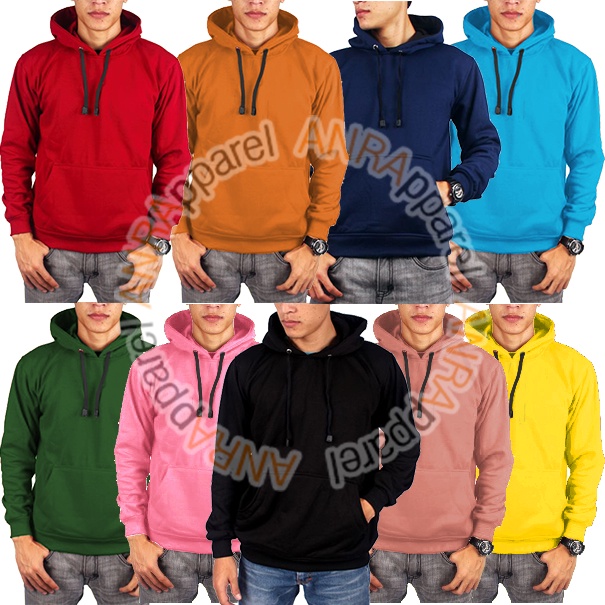 HOODIE POLOS PRIA - Jaket Hoodie Jumper Polos Cowok - Bahan Fleece