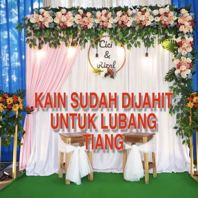 Kain Dekorasi Lamaran Tunangan Wedding Nikahan