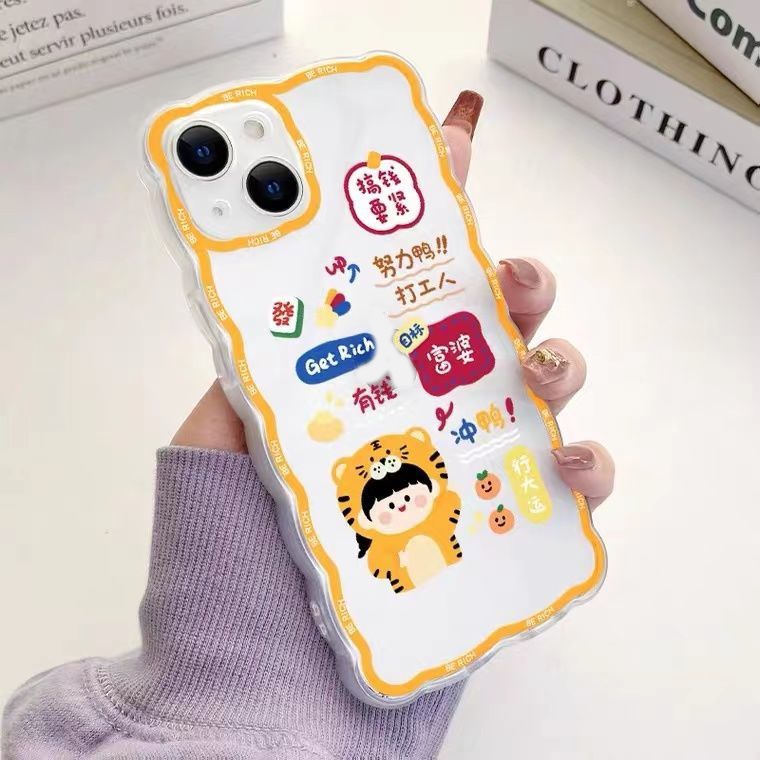 Soft Case Desain Gadis Lucu Untuk IPhone 13pro 12promaxSE2 2020 / 11 Pro MAX / 6S / 7 / 8plus / XR