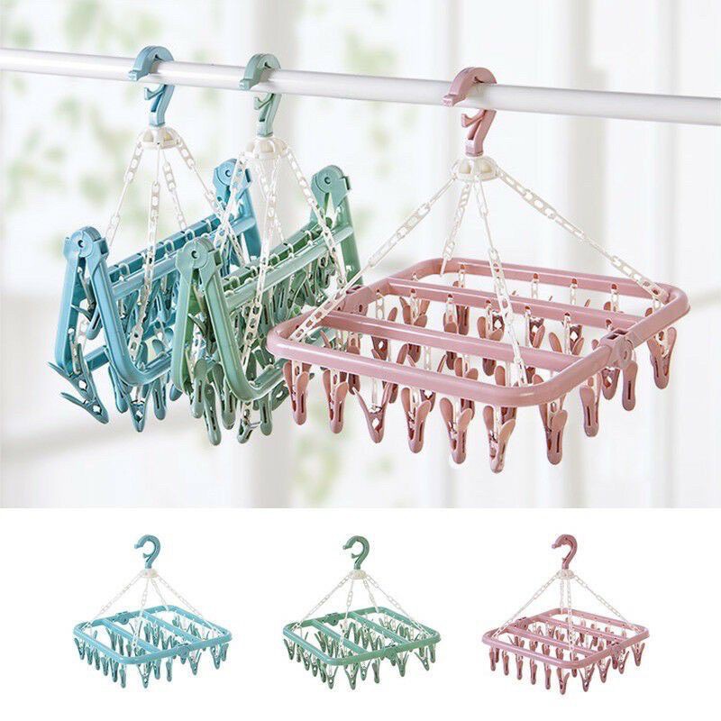 READY!! GANTUNGAN HANGER LIPAT 32 JEPITAN JERMURAN BAJU SERBAGUNA