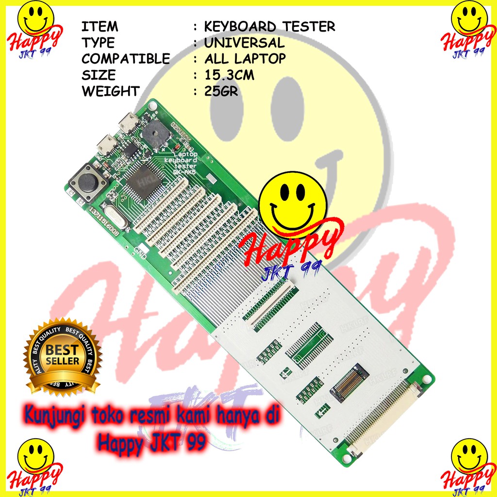 [ HAPPY JKT 99 ] KEYBOARD TESTER LAPTOP NOTEBOOK UNIVERSAL ALL TYPE ORIGINAL