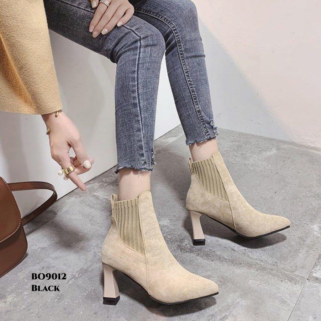 RESTOCK WYN  BOOTS FLAT MERCY STYLISH BO9012