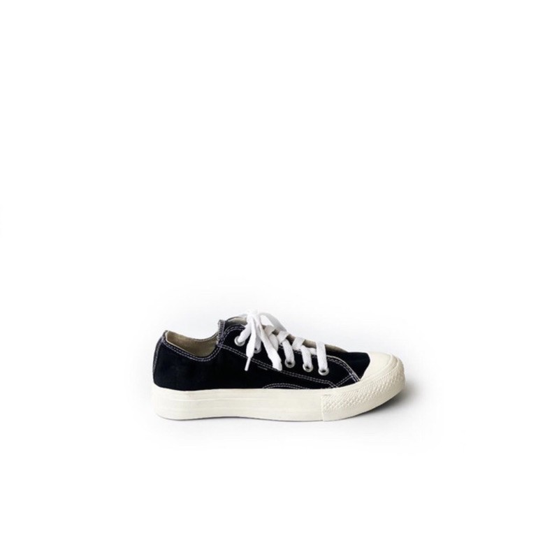 sepatu wanita sneakers cewek vulcanized saxteer - sere series hitam